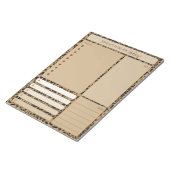 Daily Planner Leopard Print Notes maaltijden om li Notitieblok (Schuin)