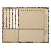 Daily Planner Leopard Print Notes maaltijden om li Notitieblok (Voorkant)