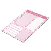 Daily Planner Love Heart Notes maaltijden om lijst Notitieblok (Schuin)