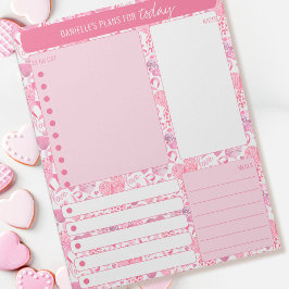 Daily Planner Love Heart Notes maaltijden om lijst Notitieblok