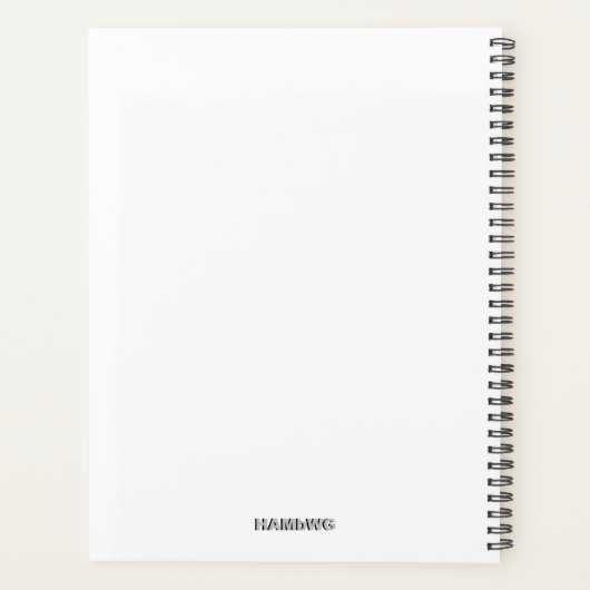 Daily Planner met Cork Design Hoesje - HAMbWG (Achterkant)