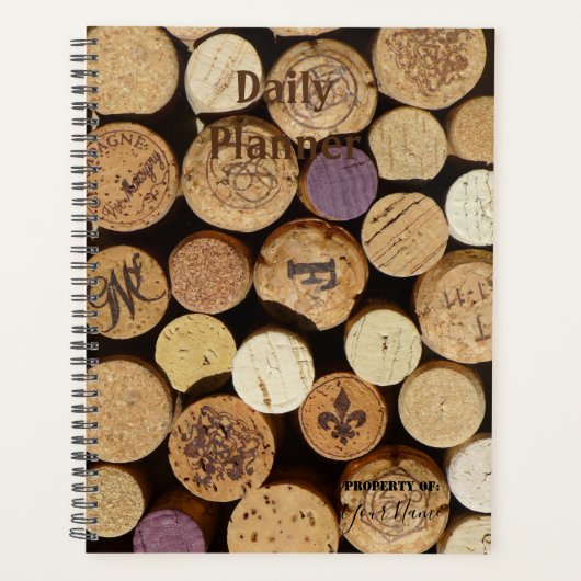 Daily Planner met Cork Design Hoesje - HAMbWG (Voorkant)