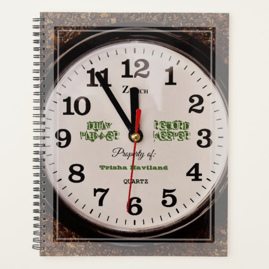 Daily Planner met klokontwerp en foto's — HAMbWG (Voorkant)