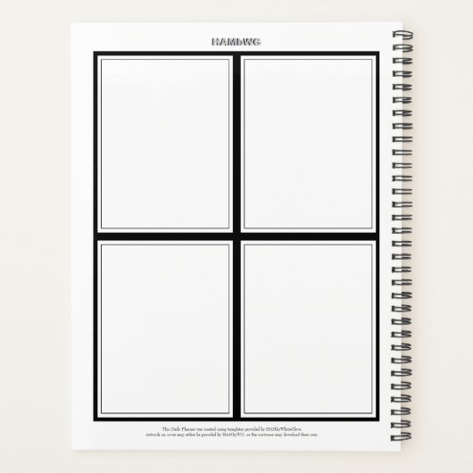 Daily Planner met Rubber Duckies - HAMbWG (Achterkant)