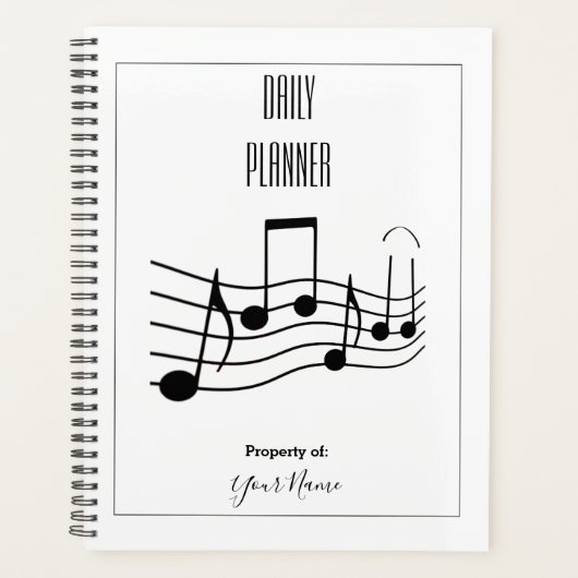 Daily Planner - Musical Notes - HAMbWG (Voorkant)