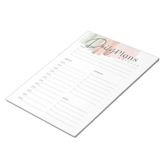 Daily Planner notebook Notitieblok (Schuin)