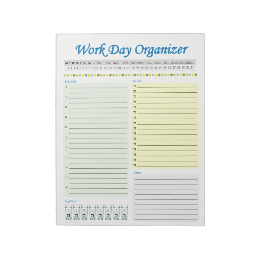 Daily Planner Notitieblok (Linkerzijde)