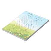 Daily Planner Notitieblok (Linkerzijde)