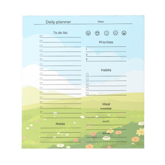 Daily Planner Notitieblok (Voorkant)
