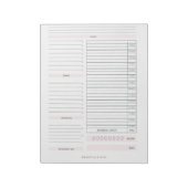 Daily Planner Notitieblok (Linkerzijde)