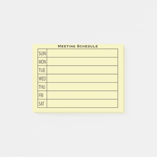 Daily Planner Organizer Post-it® Notes (Voorkant)