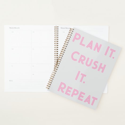 Daily Planner - Plan het Crush It Custom Design (Display)