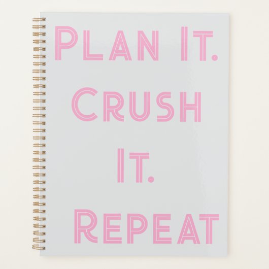 Daily Planner - Plan het Crush It Custom Design (Voorkant)