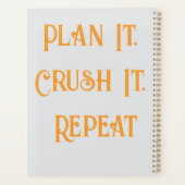 Daily Planner - Plan het Crush It Custom Design (Achterkant)