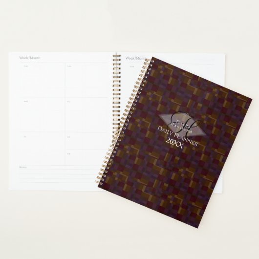Daily Planner - Plum Geometric HAMbyWG (Display)