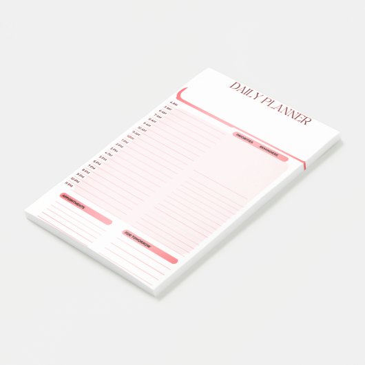 Daily Planner Post het merkt op Pad Post-it® Notes (Schuin)