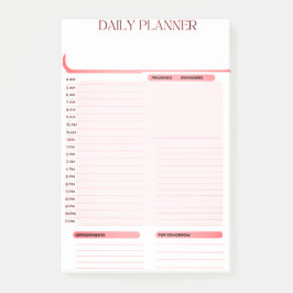Daily Planner Post het merkt op Pad Post-it® Notes