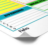 Daily Planner Sheet Poster (Hoek)