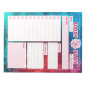 Daily Planner Sheets, Daily Tracker to Do-List Notitieblok (Voorkant)