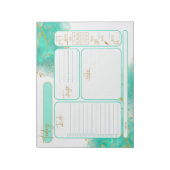 Daily Planner Tear away Notitieblok (Linkerzijde)