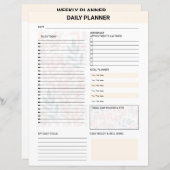 Daily Planner Template (Voorkant / Achterkant)