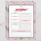 Daily Planner Template (Voorkant / Achterkant)