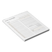 Daily Planner to Do List Notitieblok (Schuin)