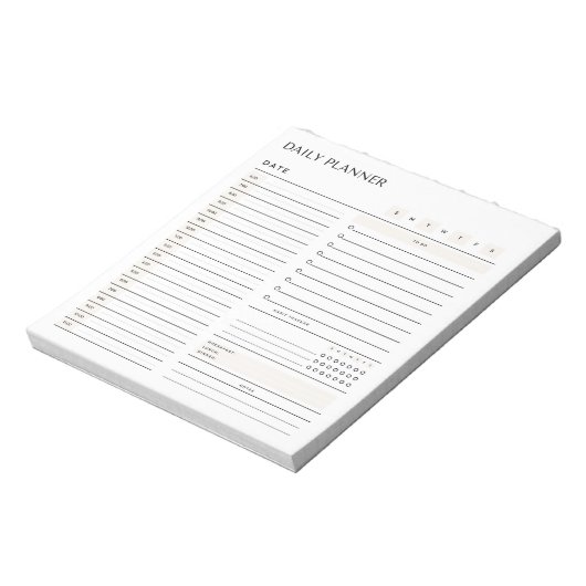 Daily Planner to Do List Notitieblok (Linkerzijde)