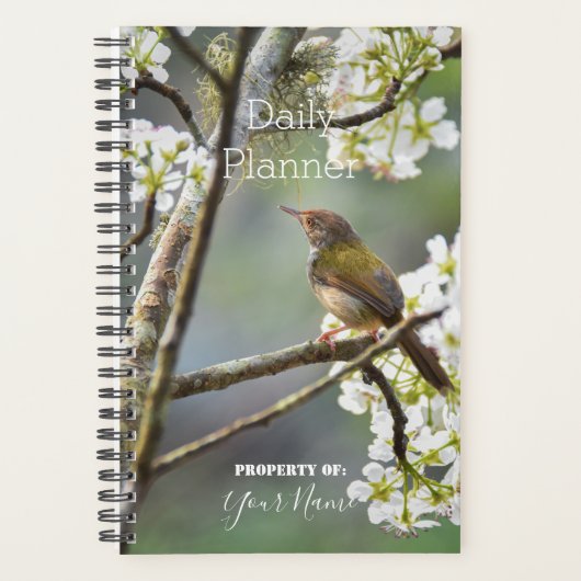 Daily Planner - Vogel in een boom - HAMbWG (Voorkant)