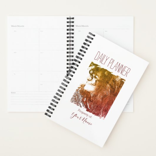 Daily Planner - Vrouw met Curls - HAMbWG (Display)