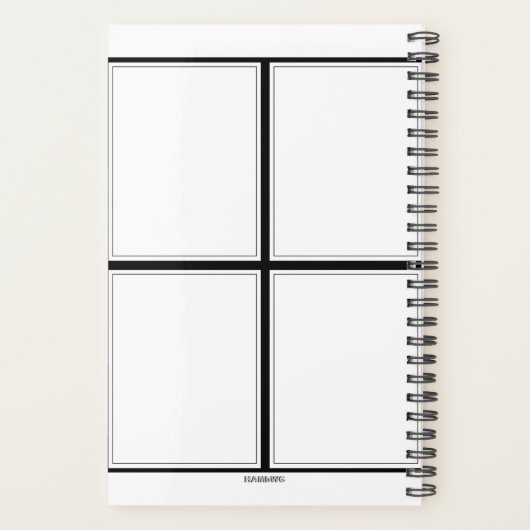 Daily Planner - Vrouw met Curls - HAMbWG (Achterkant)