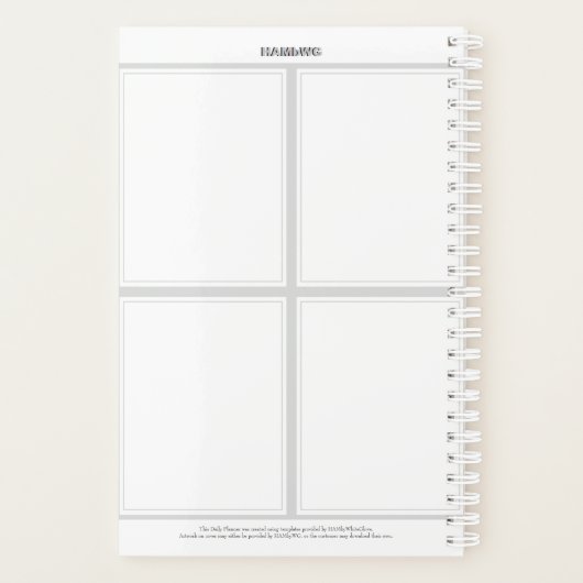 Daily Planner - White - HAMbWG (Achterkant)