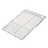 Daily Planner Winter Greenery Noteer maaltijden om Notitieblok (Schuin)