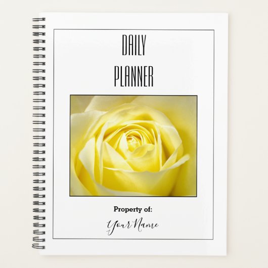 Daily Planner - Yellow Rose - HAMbWG (Voorkant)