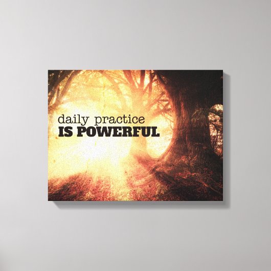 Daily Practice Canvas Afdruk (Voorkant)