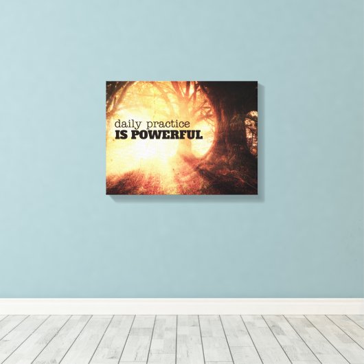 Daily Practice Canvas Afdruk (Insitu (Houten vloer))