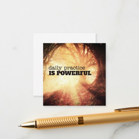 Daily Practice Informatiekaartje (Voorkant / Achterkant in situ)