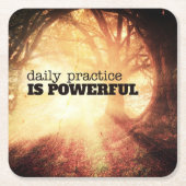 Daily Practice Kartonnen Onderzetters (Voorkant)