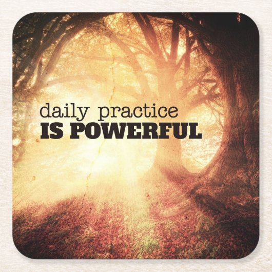 Daily Practice Kartonnen Onderzetters (Voorkant)