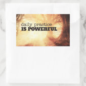 Daily Practice Rechthoekige Sticker (Tas)
