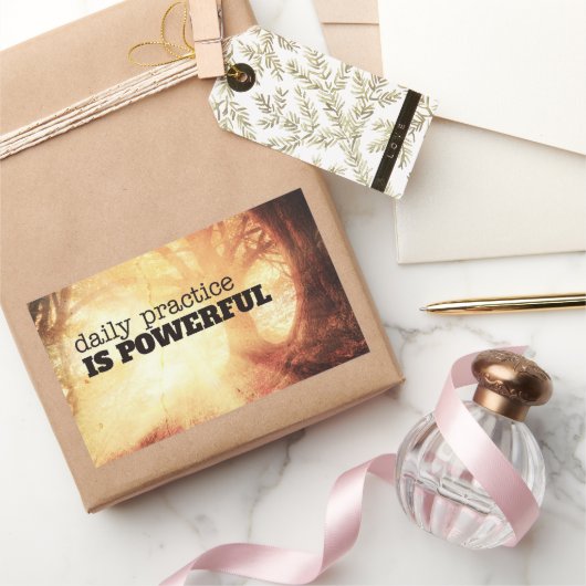 Daily Practice Rechthoekige Sticker (Geschenken)