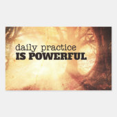 Daily Practice Rechthoekige Sticker (Voorkant)