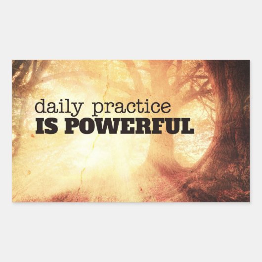 Daily Practice Rechthoekige Sticker (Voorkant)