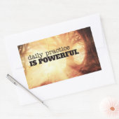 Daily Practice Rechthoekige Sticker (Envelop)