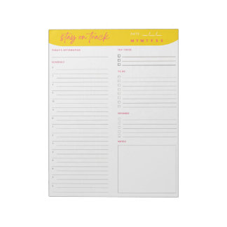 Daily Productivity Planner-laptop | ADHD Friendly Notitieblok