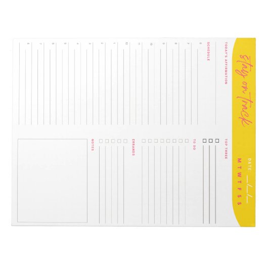 Daily Productivity Planner-laptop | ADHD Friendly Notitieblok (Voorkant)