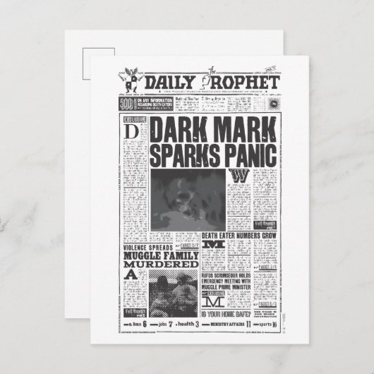 Daily Prophet Front Page Briefkaart (Voorkant / Achterkant)
