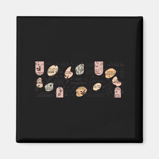 Daily Reminders Affirmation Mug Magneet (Voorkant)