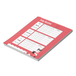 Daily Routine Chart Morning Afternoon Evening Notitieblok