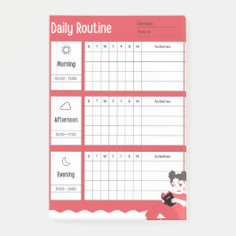 Daily Routine Chart Morning Afternoon Evening Post-it® Notes